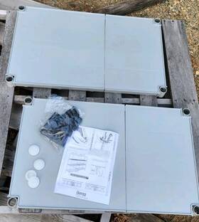 Spg International Lps1830s Lot Of 2 Iss Solid Shelves 30 Inch Wx18 D Steel-reinforced Polypropylene