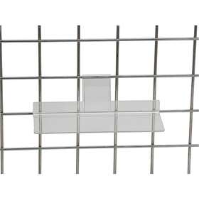 40108-2 Sswbasics 4 X 10 Inch Clear Acrylic Shelf -for Wire Grid - Set Of 2