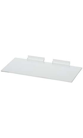 45112-2 Sswbasics Clear Plastic Shelves For Slatwall - 12 Inch L X 6 W Set Of 2