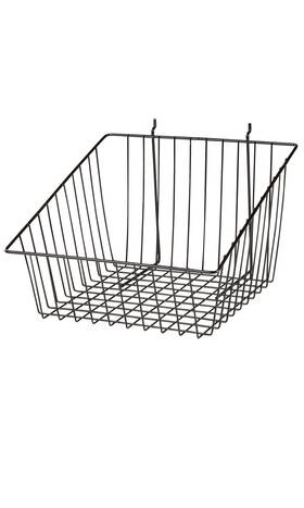 45165-2 Sswbasics Black Mini Wire Grid Basket For Slatwall Or Pegboard With 4 Inch 45165-2 Sswbasics Black Mini Wire Grid Basket For Slatwall Or Pegboard With 4 Inch