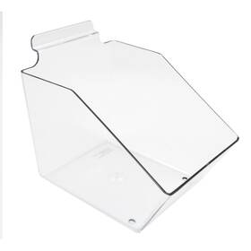 45190-2 Sswbasics Clear Plastic Dump Bin For Slatwall - 6 Inch X 5 7 Set Of 2 45190-2 Sswbasics Clear Plastic Dump Bin For Slatwall - 6 Inch X 5 7 Set Of 2