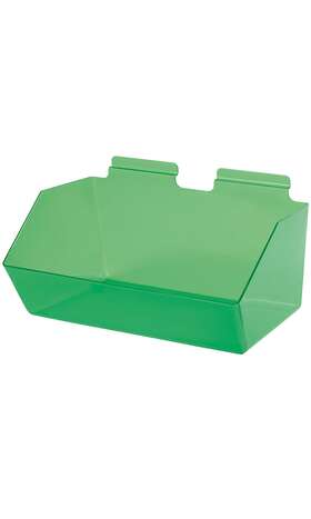 45393-2 Sswbasics Clear Green Plastic Dump Bin - 12 Inch X 5 9 For Slatwall Set Of 2 45393-2 Sswbasics Clear Green Plastic Dump Bin - 12 Inch X 5 9 For Slatwall Set Of 2