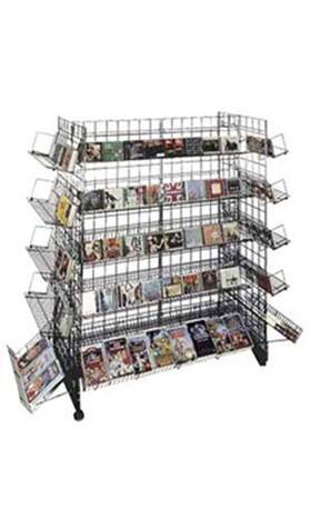60162 Sswbasics Black Cd/dvd Grid Gondola Unit