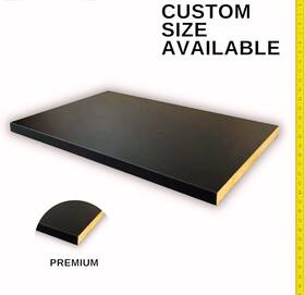 Sswbasics 62222 Basics Laminated Black Melamine Shelf Board 48 Inch L X 12 W Durable