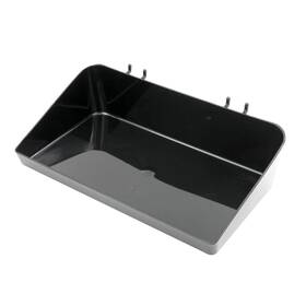 Sswbasics 840015410513 Black Plastic Tray For Slatwall - 6 Inch L X 12 W 3 D Set Of 2 Sswbasics 840015410513 Black Plastic Tray For Slatwall - 6 Inch L X 12 W 3 D Set Of 2