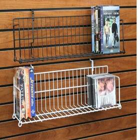 Store Fixtures Direct A-swvd2b-10 Slatwall Gridwall And Pegboard Dvd Cd Book Video Game Display Shelf 6 Inch D X