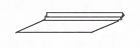 Store Prices Displays " Acrylic 3.75 Slat Deep 4 Wide Shelf Wall 8.75