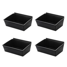 Ulsmc01395 Sumnacon Slatwall Bins 4 Pcs Large Organizer For Garage Plastic Stor Ulsmc01395 Sumnacon Slatwall Bins 4 Pcs Large Organizer For Garage Plastic Stor