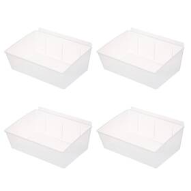Ulsmc01709 Sumnacon Slatwall Bins 4 Pcs Large Organizer For Garage Plastic Stor Ulsmc01709 Sumnacon Slatwall Bins 4 Pcs Large Organizer For Garage Plastic Stor