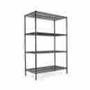 Sw50-4824bl Alera Wire Shelving Starter Kit Four-shelf 48w X 24d 72h Black 042167923075 Sw50-4824bl Alera Wire Shelving Starter Kit Four-shelf 48w X 24d 72h Black 042167923075