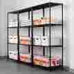 Sw503624bl Alera Wire Shelving Starter Kit Four-shelf 36w X 24d 72h Black Sw503624bl Alera Wire Shelving Starter Kit Four-shelf 36w X 24d 72h Black