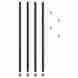 Sw59-po36bl Alera Stackable Posts For Wire Shelving 36 High Black 4 Pack 042167924140 Sw59-po36bl Alera Stackable Posts For Wire Shelving 36 High Black 4 Pack 042167924140