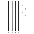Alesw59po36bl Sw59po36bl Alera Stackable Posts For Wire Shelving High Black 666672592573 Alesw59po36bl Sw59po36bl Alera Stackable Posts For Wire Shelving High Black 666672592573