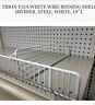T319 Trion Industries Shelf Wire Bin Divider White Finish Pieces