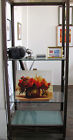 Tall Glass " Usa Bombay Shelving Taupe Duty Heavy 80 Display Metal Tall Glass " Usa Bombay Shelving Taupe Duty Heavy 80 Display Metal