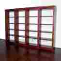 Tbcs0024-f-790-35 Mbw Furniture Cherry Large Lighted Open Bookcase W Adjustable Shelves