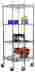 Tbfz-0909 Trinity Ecostorage Nsf Corner Wire Wheeled 77 H 4 Shelf Shelving Unit Starter 850594003532