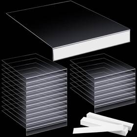 Tinlade-holder-24 Tinlade 50 Pcs Clear Moveable Shelf Label Holders Plastic Holder Transparent