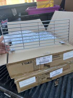 T010-80-082x10 Triad 25 6 Inch X 17 Chrome Front Fencing Wire Dividers Satin Retail Shelf Fence T010-80-082x10 Triad 25 6 Inch X 17 Chrome Front Fencing Wire Dividers Satin Retail Shelf Fence