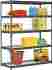 Trk-602478w5 Edsal 60 W X 24 D 78 H Five-shelf Heavy-duty Steel Shelving Unit Black Trk-602478w5 Edsal 60 W X 24 D 78 H Five-shelf Heavy-duty Steel Shelving Unit Black