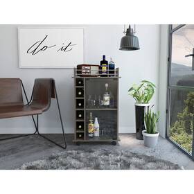 Mlv5205 Tuhome Dukat Bar Cabinet Smoky Oak