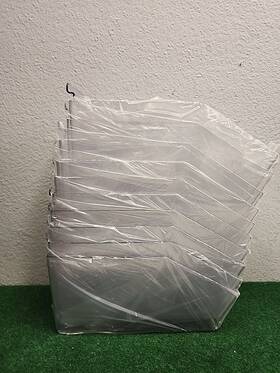 U-line S-20708 Case Of 10 Uline Clear Slatwall Acrylic Bins - 6 X 11 1 2 5 Inch