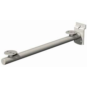 Sw13ch Udizine 2-pack 10-12 Inch Slatwall Slatstrip Wood Shelf Bracket Chrome New