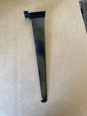 0012blk Uline 12 Inch Black Shelf Bracket For Slatwall - 10 Pk Sturdy Metal 0012blk Uline 12 Inch Black Shelf Bracket For Slatwall - 10 Pk Sturdy Metal