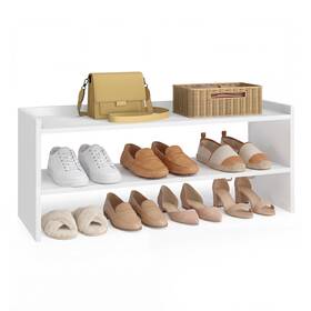 Vasagle Ulbs060wz01s Shoe Rack For Closet Stackable 2 Tiers 32.3 Inch W White