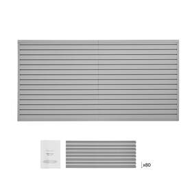 Vevor 197988122364 Slat Wall Paneling 8ftx4ft Pvc Garage Slatwall With Modular Design Grey
