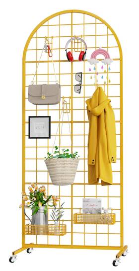 Vgmiu 1s-mx-60cm-gold--c Grid Wall Panel 1pcs Display Stand 2ft X 5.2ft Ft Gold 5.2