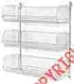 Wmb23149 Nexel Wall Mount Basket 34 H 3 Shelf Shelving Unit Wmb23149 Nexel Wall Mount Basket 34 H 3 Shelf Shelving Unit