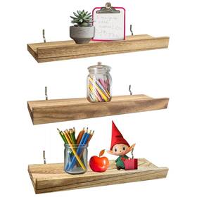 Wowkit 728872946720 Wood Pegboard Shelves With Lip 14 Inch X 4 Peg Board Inches