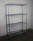 Ws-481872-zw4 Saferacks 4-tier Wire Shelving 724696006008