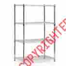 Ws15003 Furinno Wayar 54 H Heavy Duty Wire Four Shelve Unit 019962043666