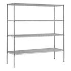 Ws723686-c Sandusky Steel Shelving Unit In Chrome 0017567101590 Ws723686-c Sandusky Steel Shelving Unit In Chrome 0017567101590