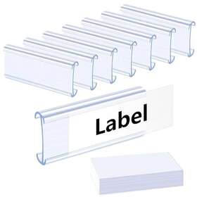 Yhntgb 762715413437 120 Pcs Wire Shelf Label Holders Plastic Rack Holder Tags Fo Yhntgb 762715413437 120 Pcs Wire Shelf Label Holders Plastic Rack Holder Tags Fo