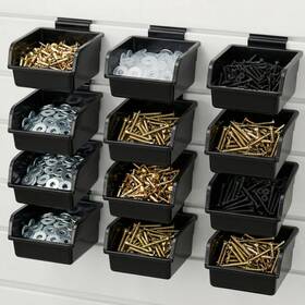 Yuanan 5294jdtk4671 12 Pack Slatwall Bins With Hooks 3.9 4.1 2 Inch Plastic Accessories