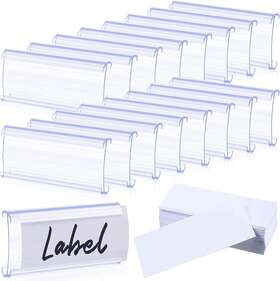 Yulejo 696602834374 200 Pieces Wire Shelf Label Holders Holder Plastic Tags For Yulejo 696602834374 200 Pieces Wire Shelf Label Holders Holder Plastic Tags For