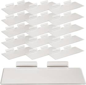 Bqj-4 Zejlo 18 Pcs Slatwall Shelves 4 X 10 Inch Panel Accessories Clear Slat Wall Bqj-4 Zejlo 18 Pcs Slatwall Shelves 4 X 10 Inch Panel Accessories Clear Slat Wall