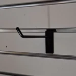 20 Store Display Fixtures 6" Long Black Slatwall Peghooks. Fixed Price $16.99.
