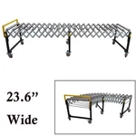 Gravity Roller Conveyor Flexible Feeding Corner Turning Retractable Rack. Fixed Price $1705.25.