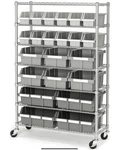 Seville 16511 Classics Storage Steel Wire Shelving System 22 Bins - Gray. Fixed Price $120.00.