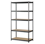 Muscle Rack 5-SHELF Steel Storage Unit, Silver/black, 4000 Lb Capacity. Fixed Price $45.99.