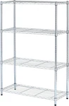 Ale Residential Wire Shelving, Four-shelf, 36W X 14D 54H, Silver. Fixed Price $109.72.