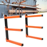 Pair Wall-mounted 3-LEVEL Shelf Lumber Storage Rack Wood Organizer Up 330LBS. Fixed Price $24.74.
