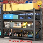 4 Shelves Adjustable Heavy Duty Storage Shelving Steel Organizer Wire Rack Black. Fixed Price $198.94.