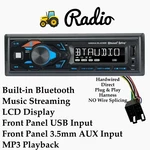 New Direct Plug & Play Case Ih Tractor Combine Radio Bluetooth, Usb, Aux, Am Fm. Fixed Price $99.98.