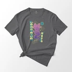 Dead Inside, Ghost Cat Retro Grid Design Graphic T-shirt Unisex. Fixed Price $24.49.