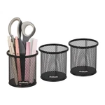 Mind Reader Pen And Accessories Holder, Desktop 3.5"L X 3.5"W 3.75"H, Black. Fixed Price $12.08.